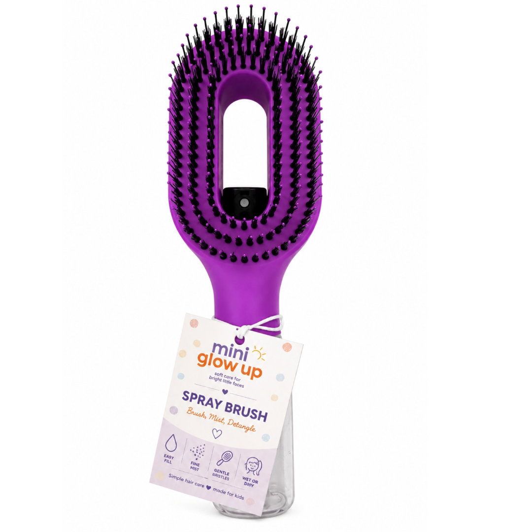 Mini Glow Up Spray & Detangle Brush