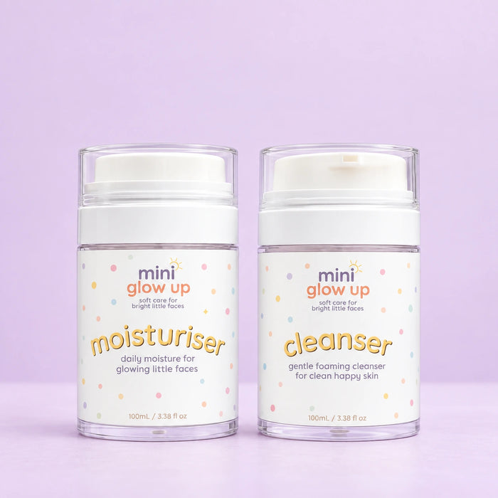 Mini Glow Up Gentle Care Duo studio photograph